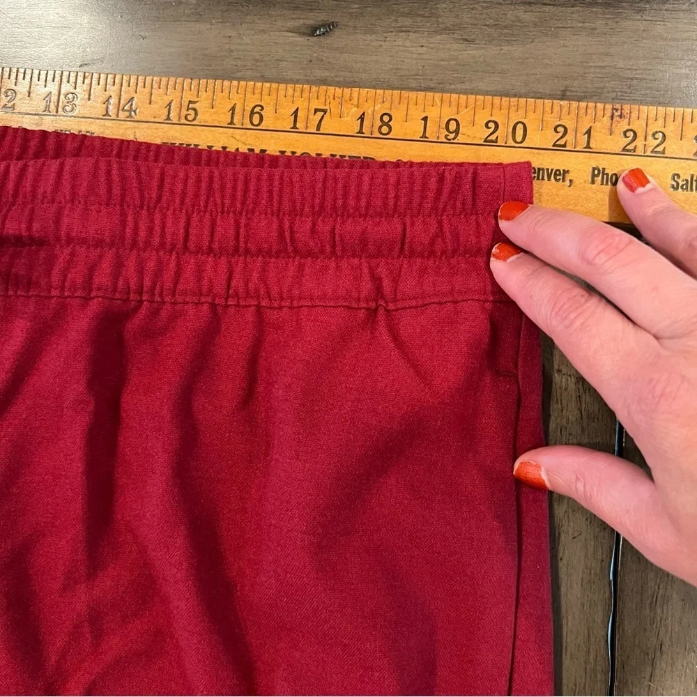 Banana Republic Red Chakra Easy Taper Flannel Pant Size XL It#L23